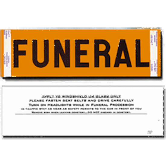 Picture of Windshield Sticker, Orange, 548, 548-2