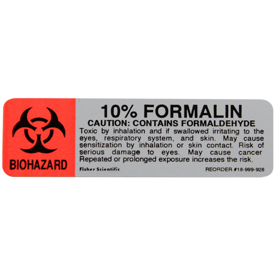 Picture of 10% Formalin Label