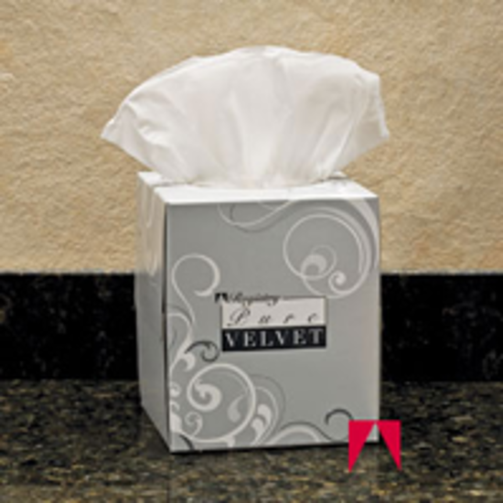 Picture of Pure Velvet, Facial Tissue, Cube, White - GP