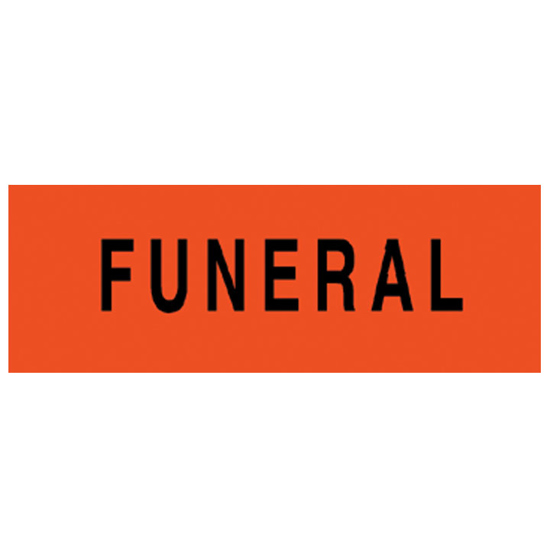 Picture of Windshield Funeral Stickers