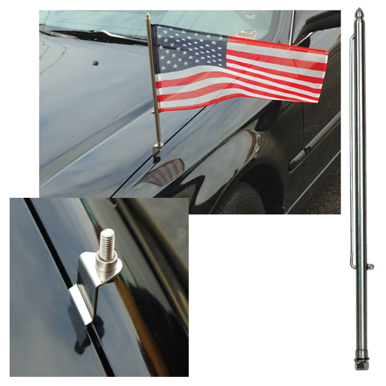 Picture of Stainless Steel Flag Staff & Pin Set