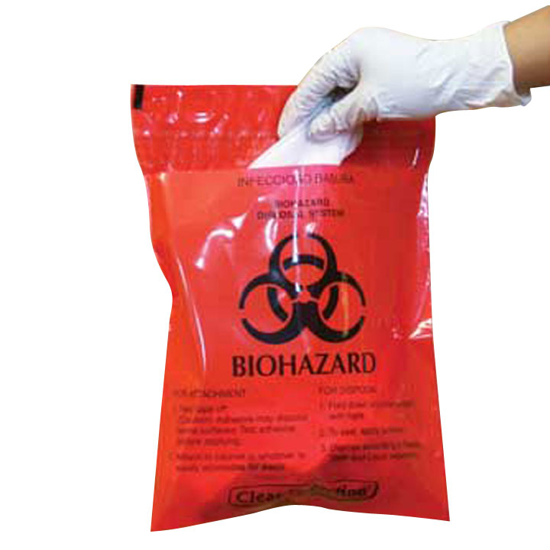 Picture of Stick-On Red Hazardous Waste Bag