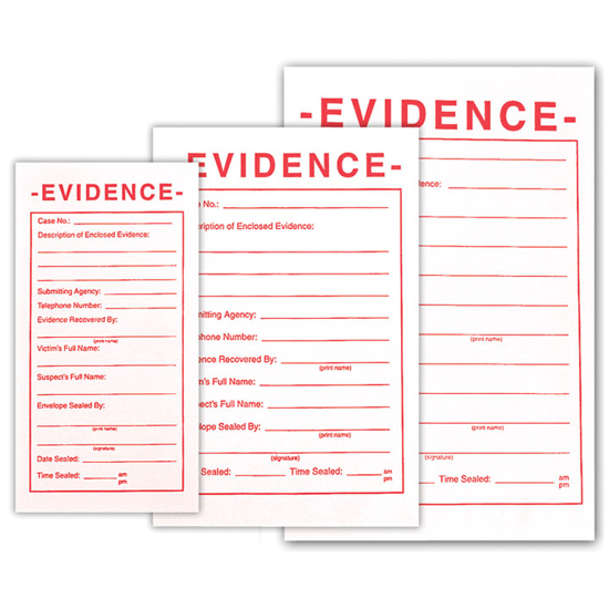 Picture of Evidence Envelopes - White