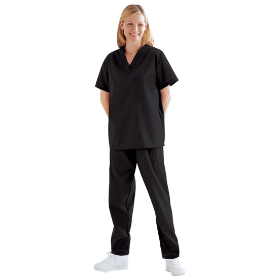 Picture of Scrub Top (Black)