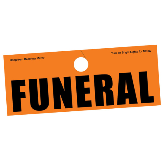 Picture of Auto Hanger Funeral Tag