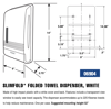 Picture of Slimfold Towel Dispenser, White